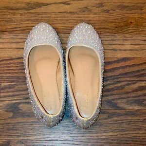 Sparkle slide on’s kid shoes, size 2.